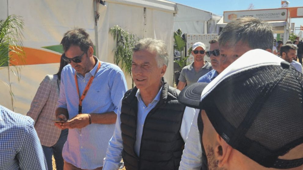 Mauricio Macri, tambi�n se hizo presente en la ExpoAgro en San Nicol�s (Gentileza InfoCampo).