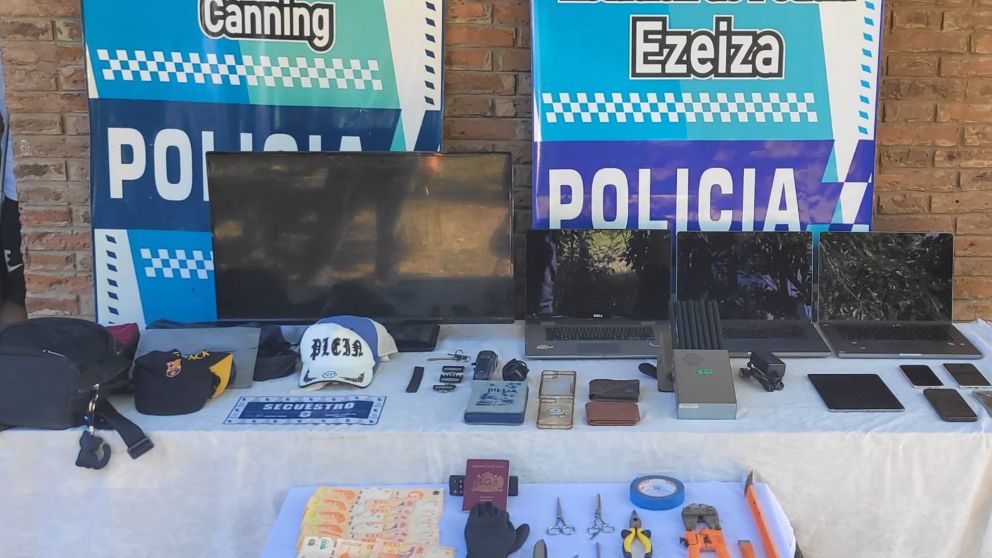 La Policía recuperó los elementos robados.