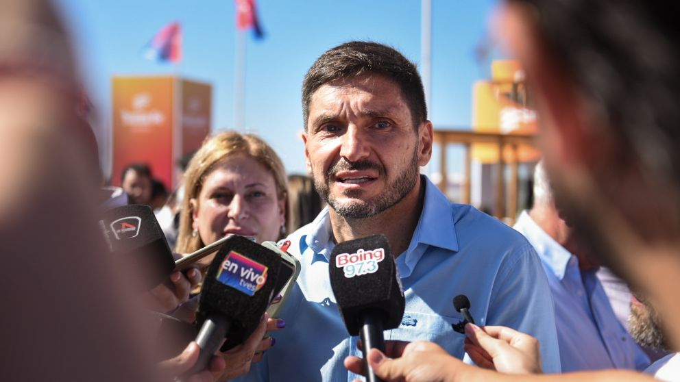 El gobernador Maximiliano Pullaro asistió este martes a la Expoagro en San Nicolás.