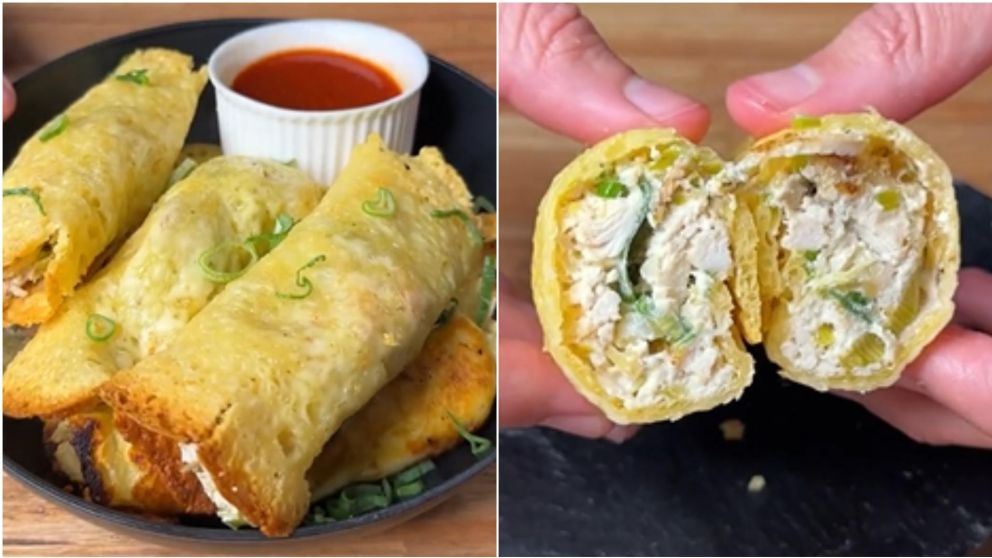 Receta de rollitos de queso y pollo: deliciosa, original y sencilla.