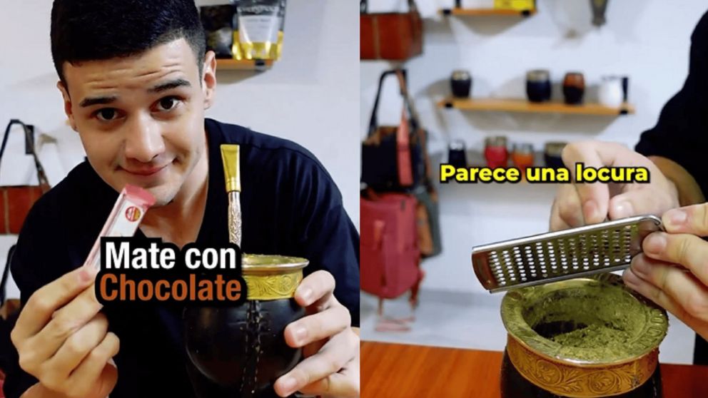 Pibe prepar� mate con leche y chocolate y caus� furor en las redes sociales.