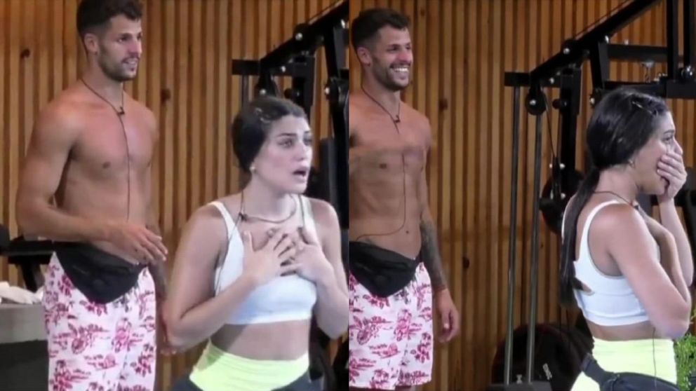 La participante uruguaya de Gran Hermano quedó sin palabras tras escuchar el grito con una dedicatoria de amor (Imagen: DGO).
