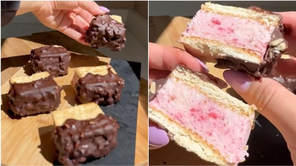Receta de alfajores helados de frutilla: rica, fácil y original.