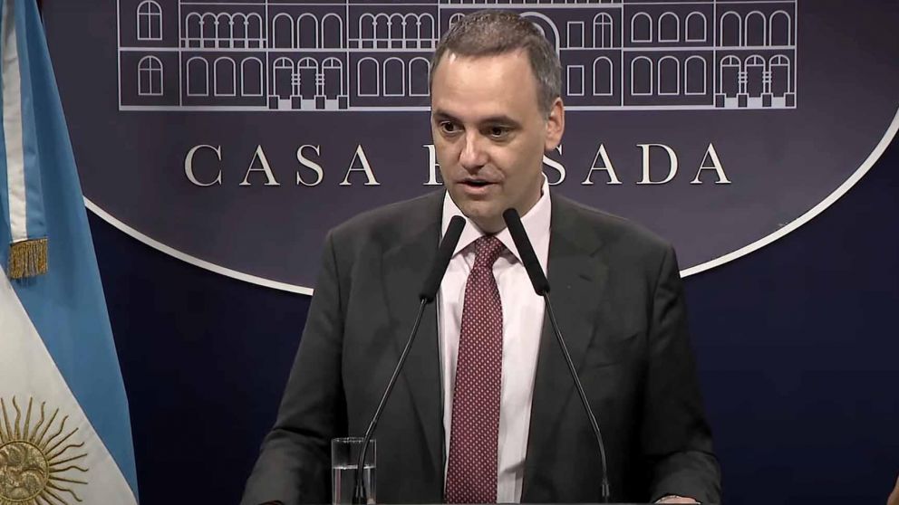 El vocero presidencial, Manuel Adorni (Archivo).