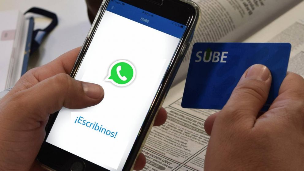 WhatsApp: así se registra la SUBE para no pagar más caros los boletos del transporte.