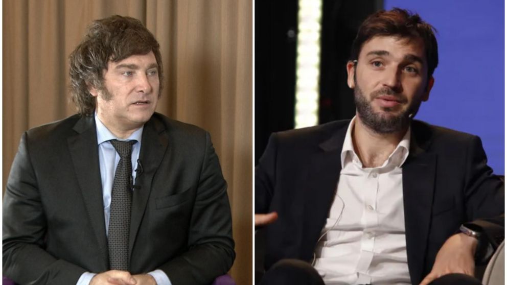 Javier Milei e Ignacio Torres protagonizaron un fuerte cruce.