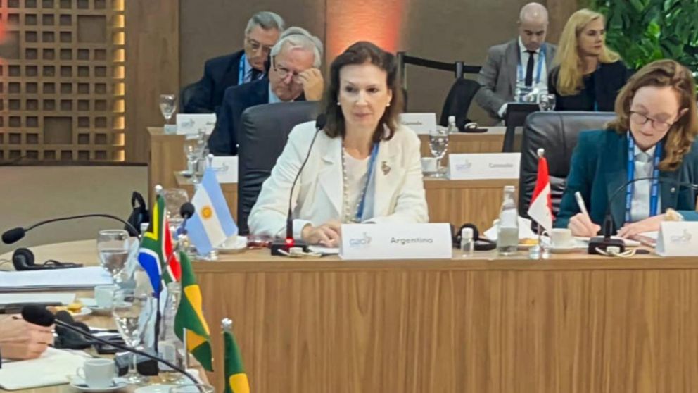 "Argentina avanza en una nueva era económica": dijo Diana Mondino antes sus pares del G20.