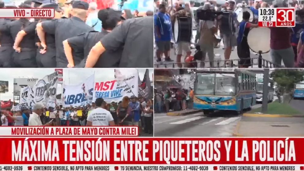 Varias organizaciones sociales participar�n del viernes de protestas (Archivo).