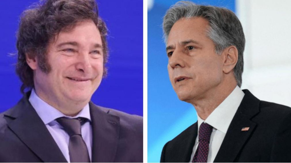 El mandatario Javier Milei recibirá al funcionario de Estados Unidos Antony Blinken en la Casa Rosada.