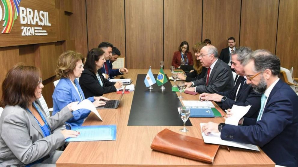 Cancilleres del G20 en Río de Janeiro: Diana Mondino mantuvo reuniones bilaterales con Brasil, Unión Europea y Singupar.