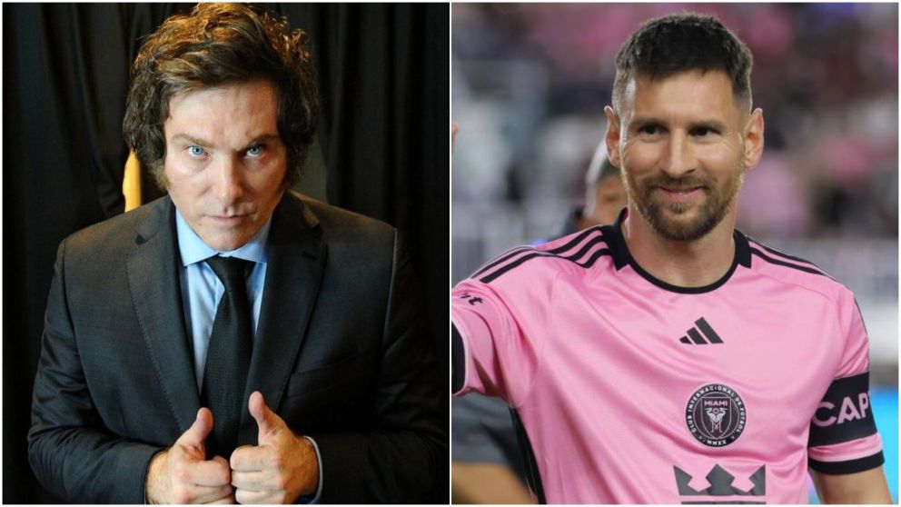 Javier Milei llenó de elogios a Lionel Messi.