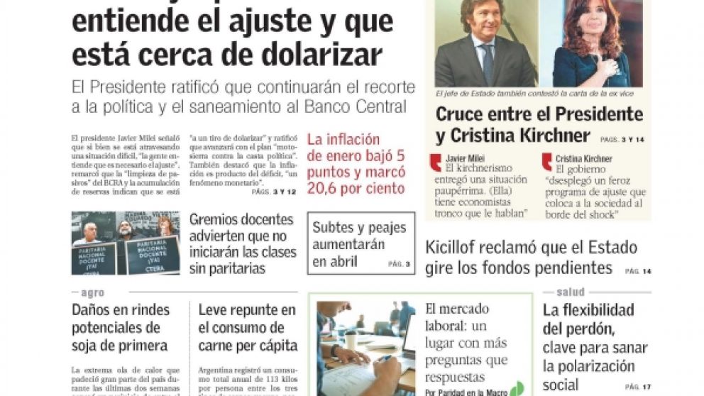 Tapas del jueves 15 de febrero de 2024