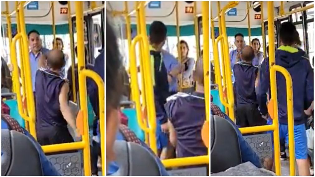 No tenían para pagar saldo en la SUBE y el chofer los bajó a picanazos (captura de video).