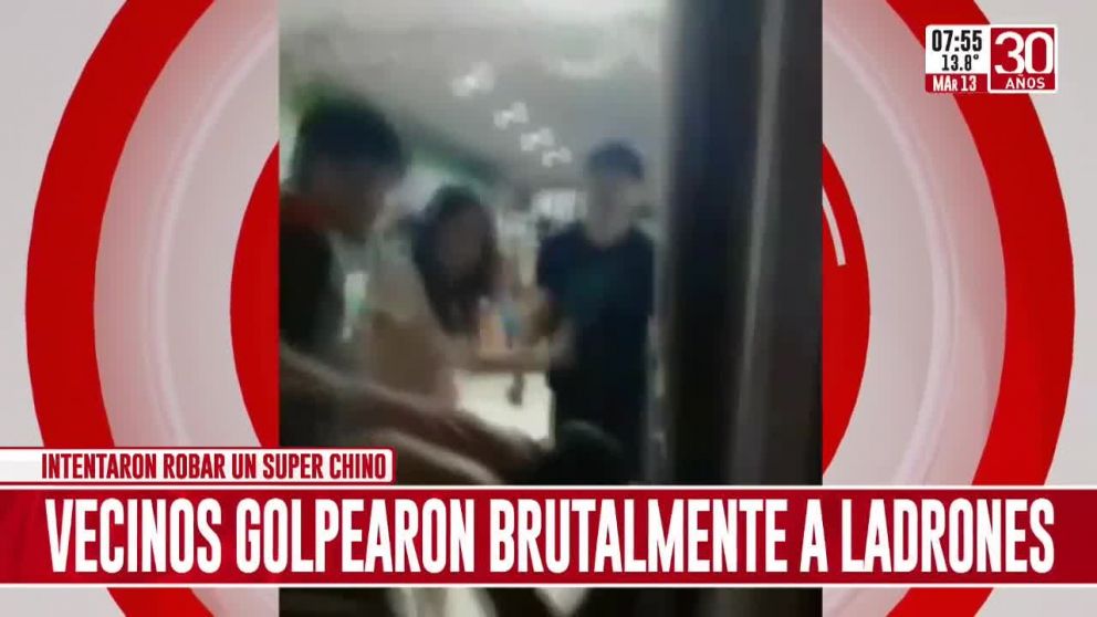 Brutal paliza a un hombre y una mujer que quiero robar mercader�a.