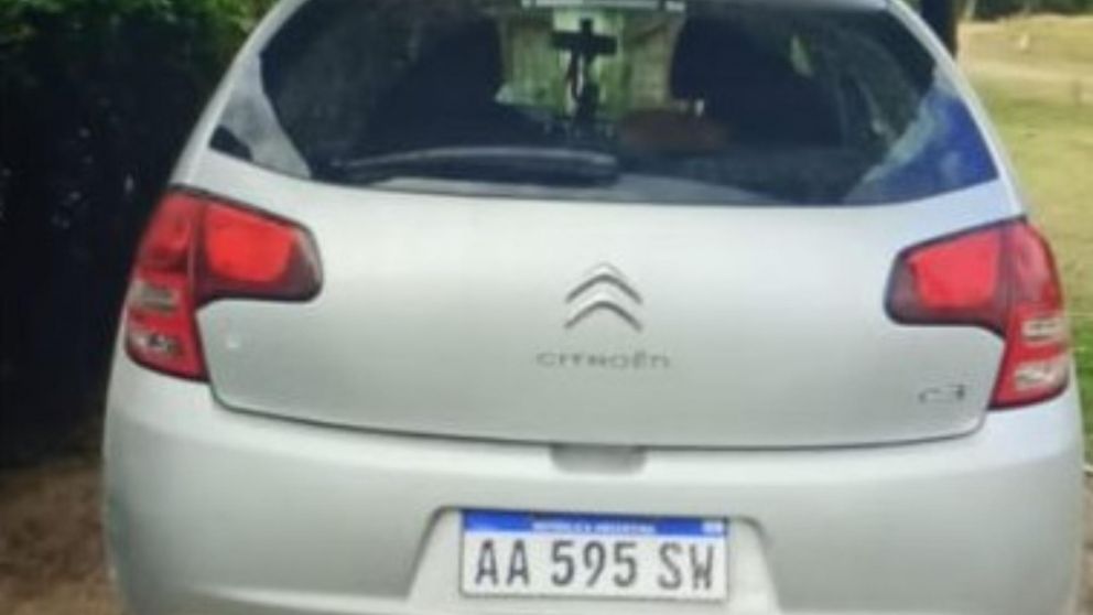 Este es el coche que le había sido sustraído a Alfredo Nicolás Serrudo.