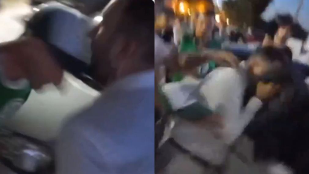 La secuencia quedó registrada en el celular de un testigo.