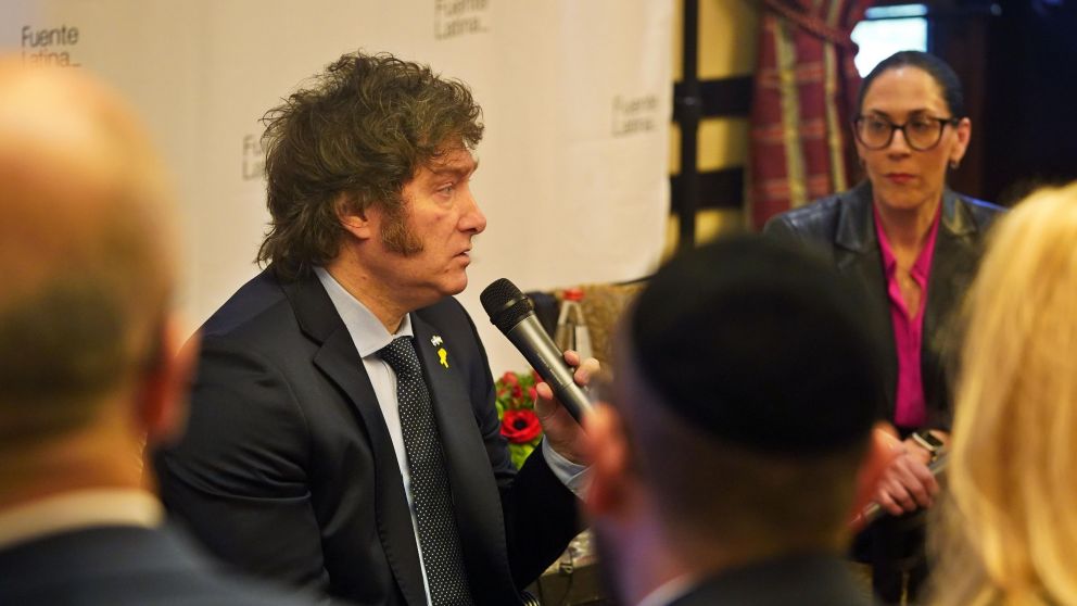 El presidente Javier Milei en Israel (X/FuenteLatina).