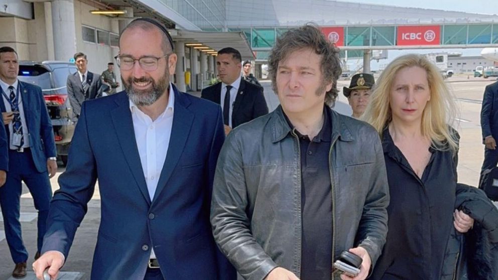 Javier Milei viaja a Israel con estrictas medidas de seguridad.