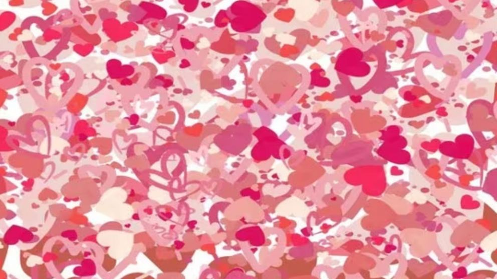 Solo un genio con vista de �guila encuentra el anillo entre los corazones (Imagen ilustrativa)