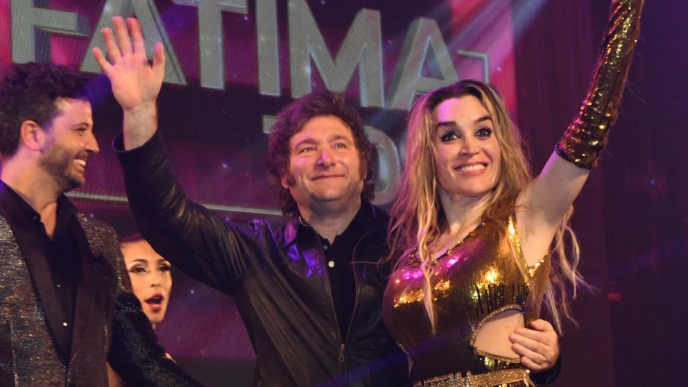 Javier Milei viajó a Mar del Plata para saludar a su novia Fátima Florez por su cumpleaños (Télam).