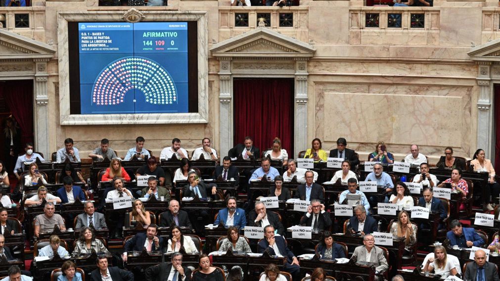 Se aprobó la Ley Ómnibus en general.
