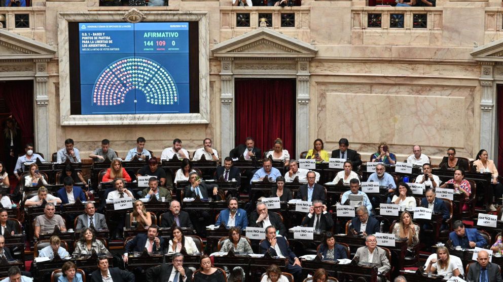 Se aprobó la Ley Ómnibus en general.