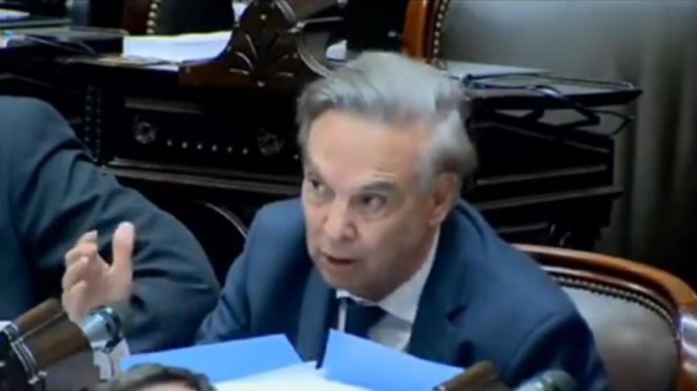 Fuertes palabras de Miguel Pichetto en plena sesi�n por la Ley �mnibus (Captura de video).