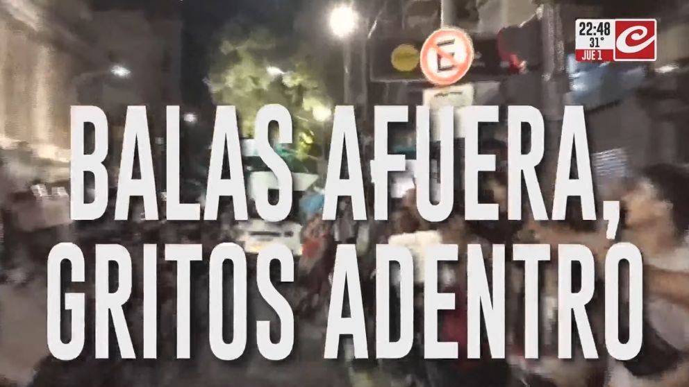 Disturbios frente al Congreso: una bala de goma rozó a periodista de Crónica.