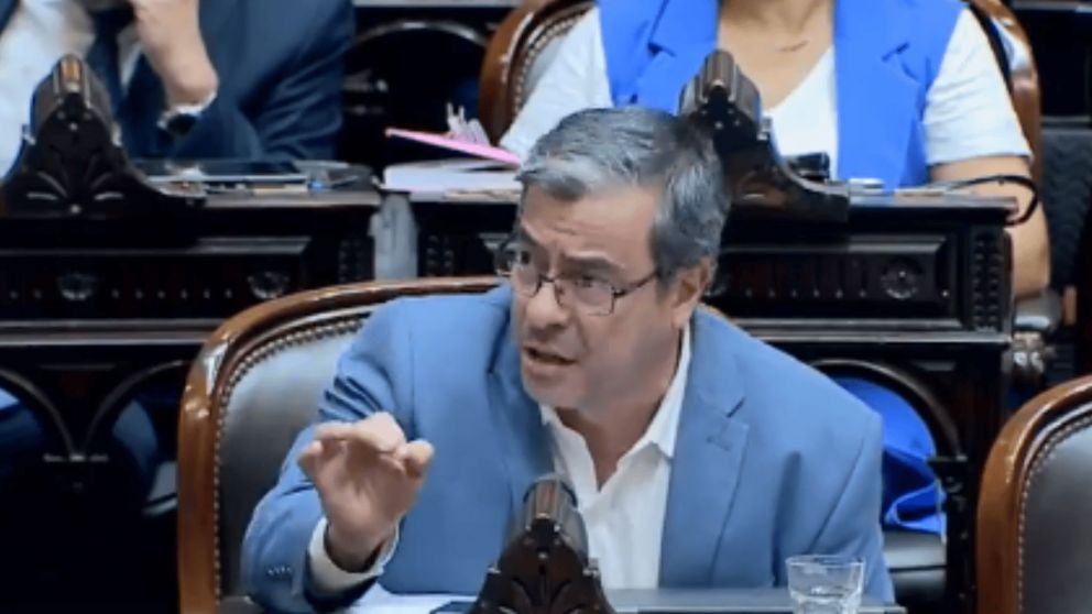 Germán Martínez, presidente del bloque de Diputados de Unión por la Patria.