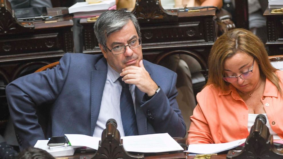 El presidente de la bancada de UxP en Diputados, Germán Martínez (Télam).
