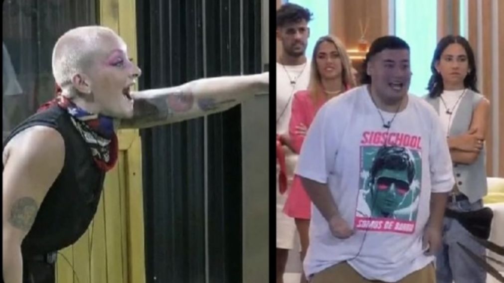 Furia y Manzana de Gran Hermano tuvieron una fuerte luego de la gala de nominación (Imagen captura vídeo).