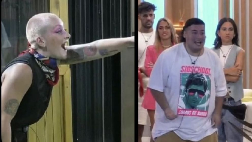 Furia y Manzana de Gran Hermano tuvieron una fuerte luego de la gala de nominaci�n (Imagen captura v�deo).