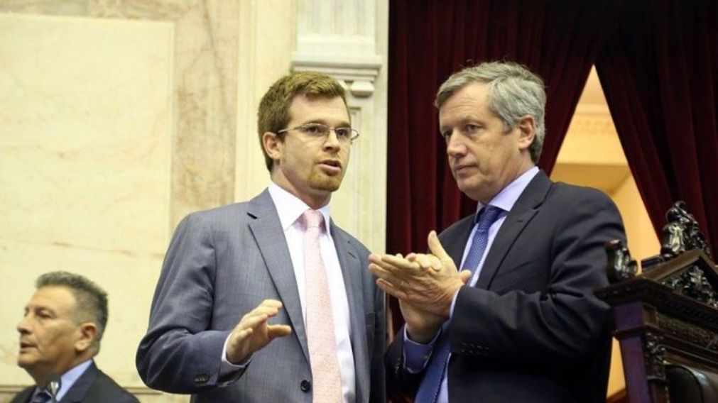 Nicolás Massot y Emilio Monzó en la Cámara de Diputados (Archivo).