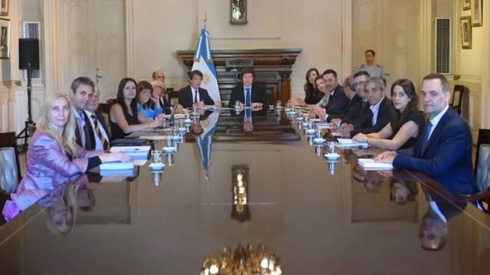 Javier Milei lidera otra reunión de Gabinete en Casa Rosada (Archivo).