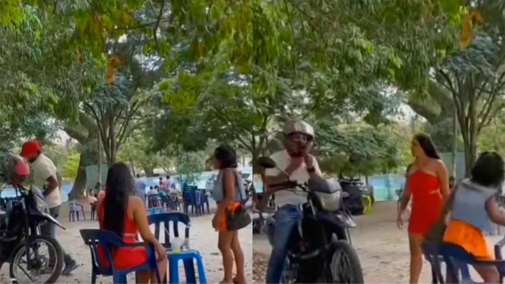 La inesperada reacción de una joven al encontrar a su novio en una cita con otra mujer (Imagen captura vídeo).