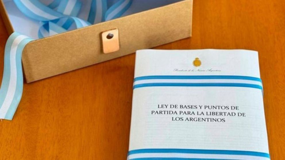 La "Ley Bases" podría ser debatida el próximo miércoles.