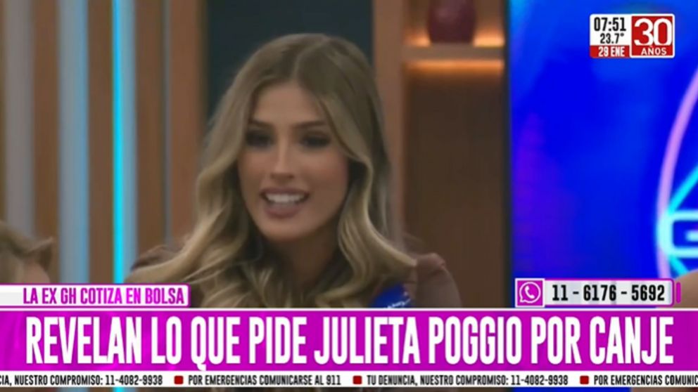 ¿Cuánto cobra Julieta Poggio por una colaboración en redes sociales?