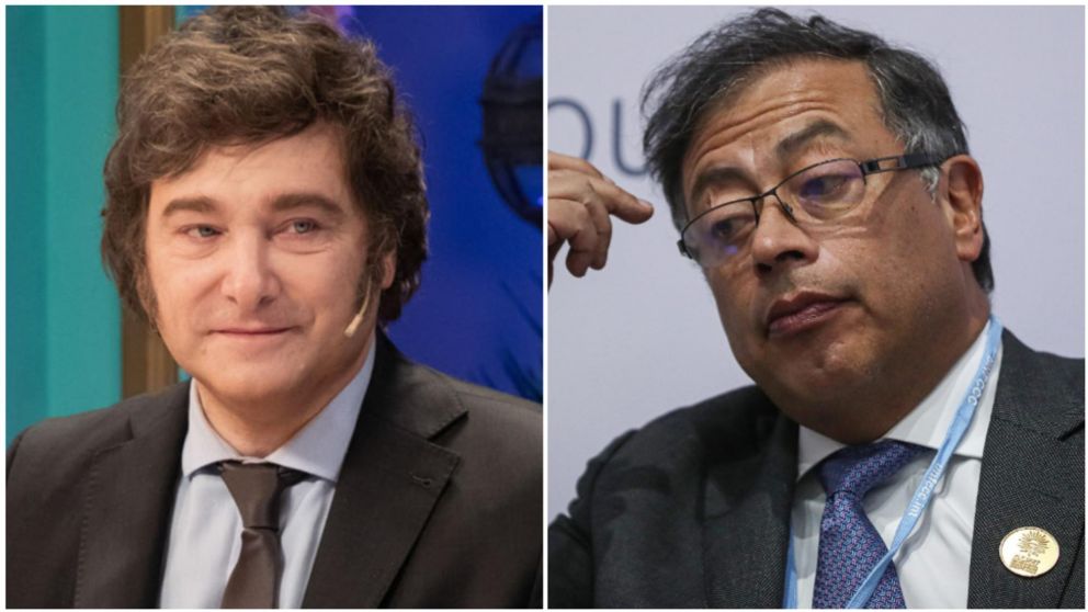 Javier Milei apuntó contra su par colombiano, Gustavo Petro.