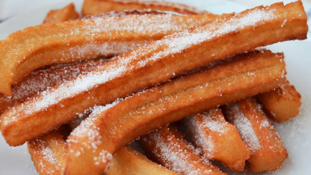 Churros caseros y económicos para la merienda.