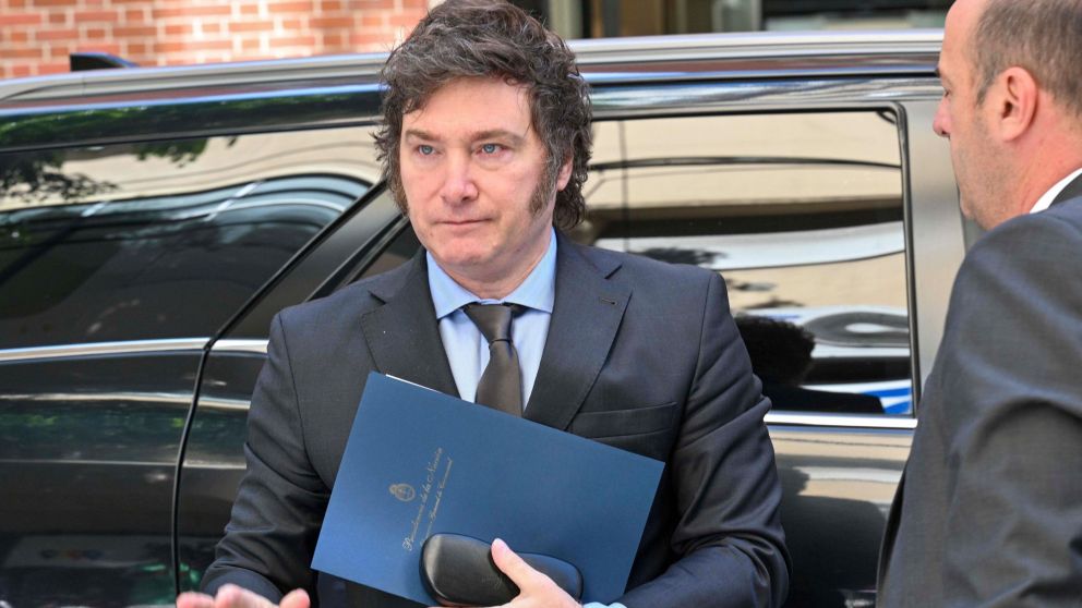 El presidente Javier Milei participa del acto conmemorativo por el Día Internacional en Memoria de las Víctimas del Holocausto (Télam).