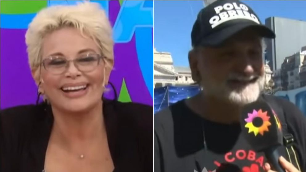 ¿Posible romance? el dirigente de izquierda Eduardo Belliboni elogió a Carmen Barbieri y sugirió pasar unas vacaciones juntos.