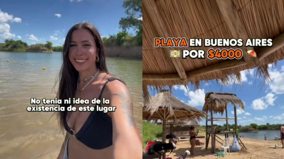 La joven mostró en sus redes sociales detalles del lugar y causó furor por esta playa bonaerense "escondida".