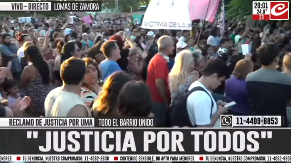 El barrio unido en reclamo de justicia por Umma.