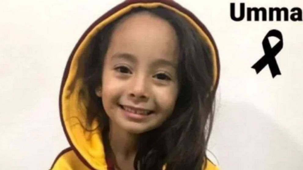 Umma, la nena de 9 años que fue asesinada de dos disparos, en el marco de un intento de robo.