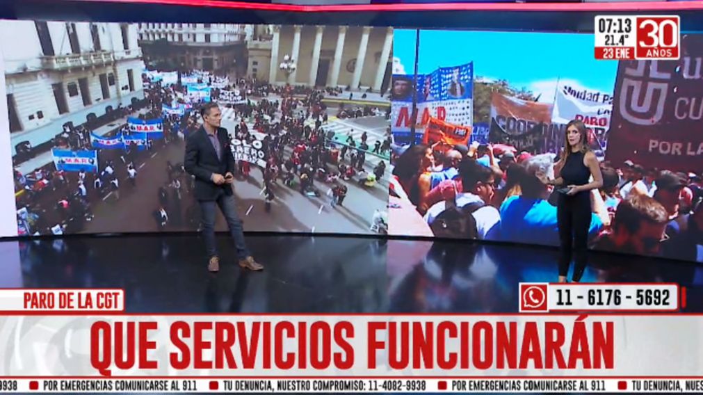 Paro y movilización de la CGT: ¿cómo funcionarán los servicios?