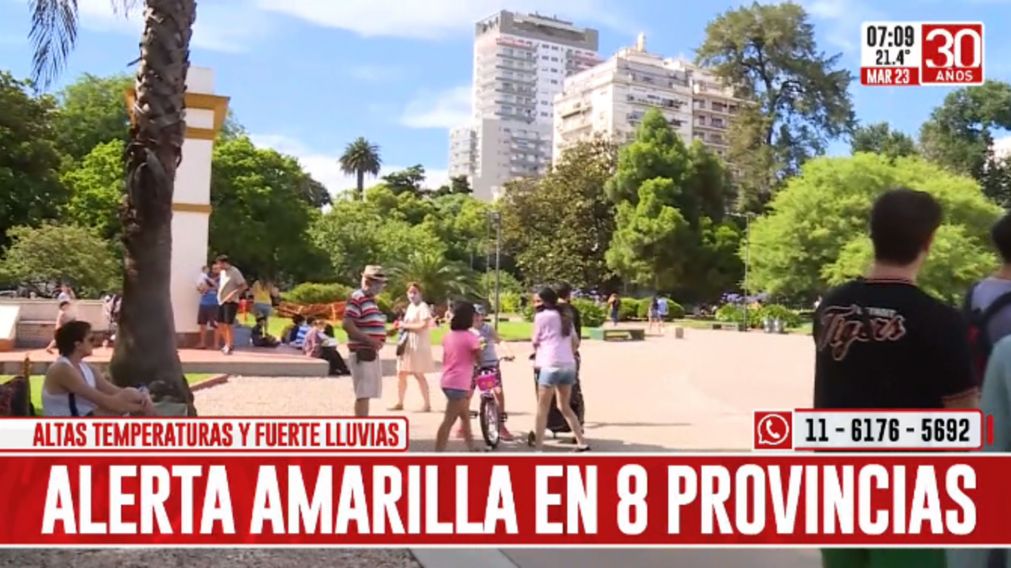 Alerta amarilla por altas temperaturas y fuertes lluvias: �a qu� provincias afecta?
