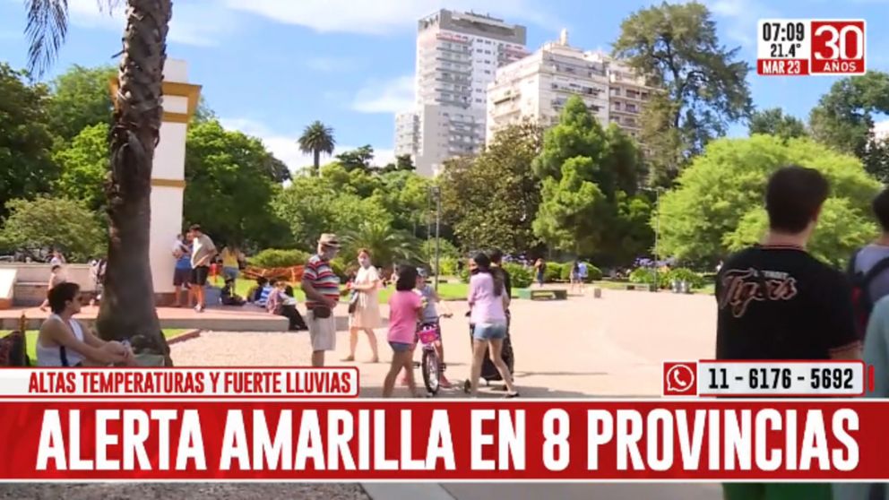 Alerta amarilla por altas temperaturas y fuertes lluvias: ¿a qué provincias afecta?