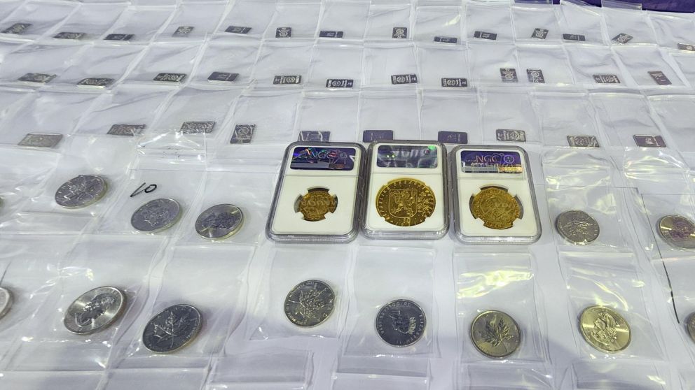 Ciudadano japonés intentó ingresar 18 monedas y 327 lingotes de platino ilegalmente por Ezeiza.