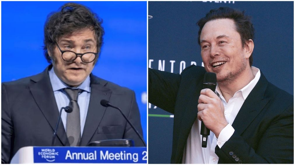 Javier Milei celebró el saludo de Elon Musk en la red social X.