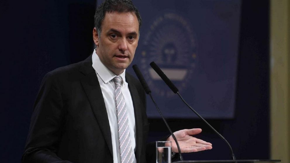 Vocero presidencial, Manuel Adorni.